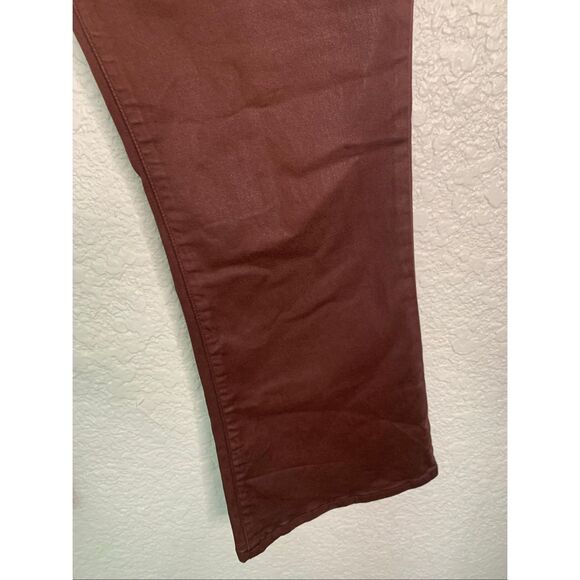 Frame Le Crop Mini Boot Jeans in Bordeaux Coated Size 29 - Picture 8 of 12
